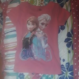 Pink Anna and Elsa shirt